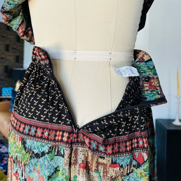 Vintage 80’s Castle Print High Waist Shorts Set - Picture 13 of 15